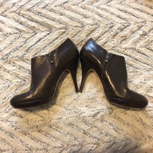 Via Spiga - ‘Sheri’ Stiletto Boot - Brown Leather